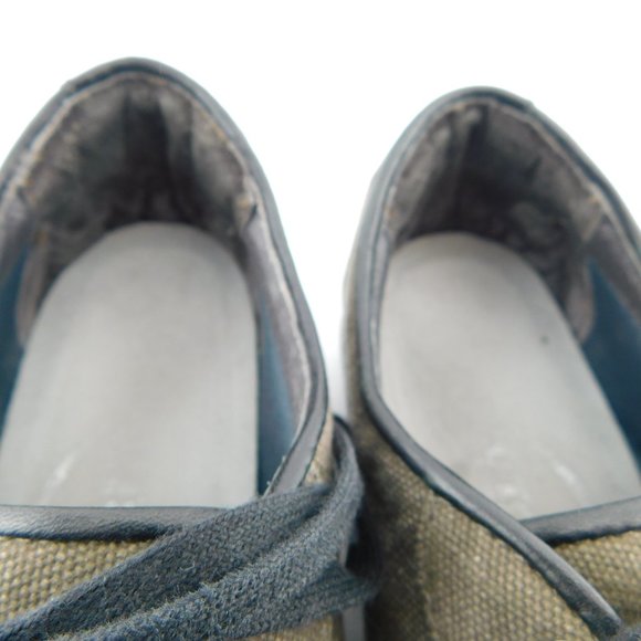 NAOT Taupe Gray Taupe Fabric Lace-up Oxfords Walking Sneaker Shoes 40EU / 9US - Picture 7 of 8